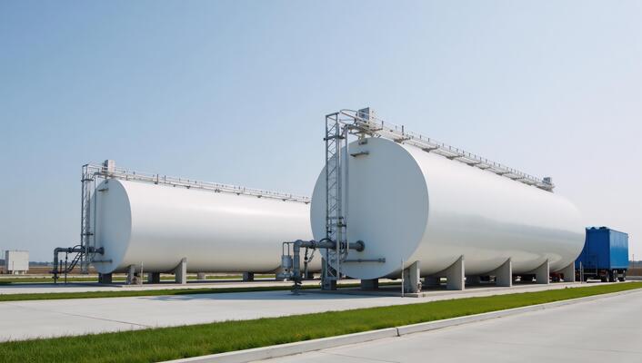 mobile type oil storage tank